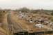 Northallerton East Junction (in the distance) as seen from the ECML. The line to the right brings passenger trains from Middlesbrough into the station at the High Junction while in the foreground the freight lines drop down over Springwell Lane level crossing to pass under the ECML and join the slow lines at Longlands Junction.<br><br>[Mark Bartlett 21/03/2015]
