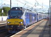 DRS 68006 having come off the 'sub' at Craiglockhart Junction runs through Slateford with an Edinburgh - Motherwell empty stock working (off a Fife service) on 4 May 2015.<br><br>[Bill Roberton 04/05/2015]