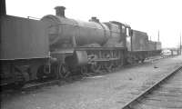GWR Hall class 4-6-0 6910 <I>Gossington Hall</I> photographed on Didcot shed in January 1961.<br><br>[K A Gray 01/06/1961]
