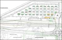 Extract showing modified/updated layout at Tweedbank station - May 2015 [see image 13769].<br><br>[Network Rail 04/05/2015]