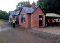Small, but perfectly formed: the recently built station on the Stapleford Miniature Railway in June 2014, full of engineers competing in the I.Mech.E. 'Railway Challenge' [see image 48099].<br><br>[Ken Strachan 28/06/2014]