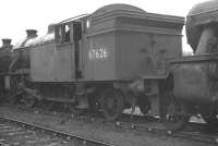 Gresley V3 2-6-2T 67626 standing in a line of stored steam locomotives at Bo'ness Harbour on 26 February 1962.<br><br>[K A Gray 26/02/1962]