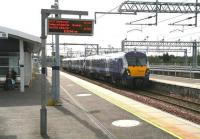 The 0938 Edinburgh - Milngavie arriving at Bathgate on 15 May 2015.<br><br>[John Furnevel 15/05/2015]