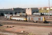 Looking across the shed yard at Eastfield in 1990.<br><br>[Ewan Crawford //1990]