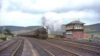 Perth based Black 5 45475 brings a train of empty stock south over Beattock Summit on the last day of July 1965.  <br><br>[John Robin 31/07/1965]