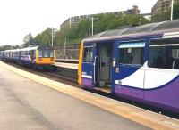 Had you told residents of Sheffield in 1985, that they would still be riding round in 142s and 144s in 2015, the response would probably have been less than cheerful and complimentary - to you or the trains. Notice Sheffield's controversial 'streets in the sky' in the background.<br><br>[Ken Strachan 04/05/2015]