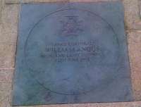 A service was held on 12 June to inaugurate this paving-stone at Armadale Station marking the centenary of the death of Lance Corporal William Angus VC who was born nearby.  The citation reads...</br><br>
<I>For most conspicuous bravery and devotion to duty at Givenchy on 12 June 1915, in voluntarily leaving his trench under very heavy bomb and rifle fire and rescuing a wounded officer who was lying within a few yards of the enemy's position. Lance-Corporal Angus had no chance whatsoever in escaping the enemy's fire when undertaking this very gallant action, and in effecting the rescue he sustained about 40 wounds from bombs, some of them being very serious</I>.<br><br>[John Yellowlees 12/06/2015]