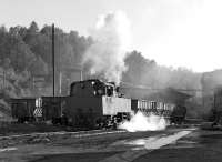 0-6-0T No. 25.30 shunting the washery at Oskova on 24th September 2014 in the process of moving its train to position the next loaded wagons over the unloading bunkers. With a ban on standard gauge colliery locos working over state railway owned tracks in Bosnia having just been imposed, this 760mm gauge operation is now the only 'real' steam operation left in Europe, although it is hoped that the SG ban can be lifted once the appropriate paperwork is in place, allowing a few Kriegloks to return to trip workings at Dubrave and Sikulje.<br><br>[Bill Jamieson 24/09/2014]