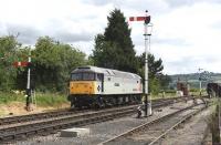 Freightliner 47376 on passenger duties at Toddington on 11 July 2015. <br><br>[Peter Todd 11/07/2015]