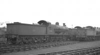 Webb G2A 0-8-0 48932 stands in a busy looking shed yard at Buxton on 20 May 1960. <br><br>[K A Gray 20/05/1960]