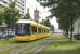 Also available in blue [see image 51249] 'Flexity Berlin' tram, part of the Flexity family, on Karl Liebknecht Strasse on 21 May 2015. Now the most common vehicles on the system, although there are still some GT6N Tatras running. This is in former East Berlin. When the Wall was built, all tram routes in the West were abandoned.<br>
<br><br>[Colin Miller 21/05/2015]