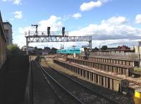 An ATW class 175 DMU leaving Shrewsbury station for the north on 22 July 2015.<br><br>[Bruce McCartney 22/07/2015]