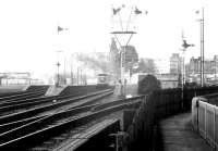 Ayr pollution. A Swindon class 126 DMU about to leave Ayr station on 4 April 1975 with a service for Glasgow Central.<br><br>[John Furnevel 04/04/1975]