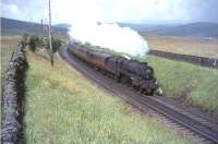 Sunshine and showers were the order of the day on 30 July 1966 as Black 5 44792 approaches Elvanfoot with a Glasgow - Manchester train.<br><br>[John Robin 30/07/1966]