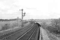 View east at Dykes Junction, Ayrshire, on 30 March 1959. [Ref query 43599]<br><br>[G H Robin collection by courtesy of the Mitchell Library, Glasgow 30/03/1959]