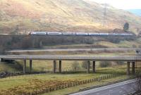 The 1400 Glasgow Central - London Euston Pendolino photographed near Greskine on 18 March 2015.<br><br>[John Furnevel 18/03/2015]