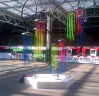 Sculpture by Charles Avery Tree no.5 (from the Jadindagadendar) currently at Edinburgh Waverley near Platform 2 for the Edinburgh Arts Festival.<br><br>[John Yellowlees 17/08/2015]