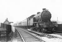 Displaying a Shettleston destination board, Gresley V1 2-6-2T 67661 calls at Carntyne on 28 April 1958 with a train from Hyndland.<br><br>[G H Robin collection by courtesy of the Mitchell Library, Glasgow 28/04/1958]