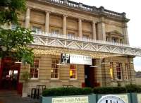 All lit up, but nowhere to go - better have a drink then. Thank you Bath City Council, for restoring this wonderful building instead of allowing it to be demolished.<br><br>[Ken Strachan 14/08/2015]