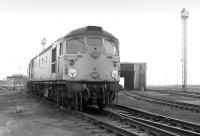 26006 in the loco stabling sidings at Millerhill on 28 April 1984.<br><br>[Bill Roberton 28/04/1984]