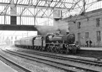 More often than not this turns out to be my first shot of the day when I visit Carlisle to see the Fellsman or Dalesman - I particularly like the way that the light  is reflected off the side of the loco / tender and it isn’t dependent on there being blazing sunshine outside.  On 13 August 2015 there was even a decent amount of smoke drifting from the chimney as 45699 <I>Galatea</I> ran into platform 3 with the arriving Dalesman.<br><br>[Bill Jamieson 13/08/2015]