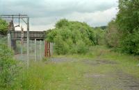 Looking north at Knightswood South Junction in 1999 before re-instatement of the Maryhill Park to Anniesland line. Route to Westerton to the left and Maryhill to the right.<br><br>[Ewan Crawford //1999]