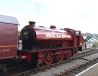 Austerity 0-6-0ST 71515 <I>Mech Navvies Ltd</I> departing Furnace sidings on 12 September 2015.<br><br>[Peter Todd 12/09/2015]