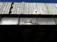 A close up view of the original bridge at Bowland. The bridge separated the passenger station from the goods station, which was to the north (left).<br><br>[Colin McDonald 25/04/2011]