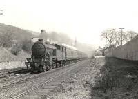 A Bridgeton - Helensburgh train at Bowling on 12 April 1958. In charge is Parkhead V3 67628. <br><br>[G H Robin collection by courtesy of the Mitchell Library, Glasgow 12/04/1958]