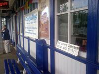 The station building at North Queensferry has briefly been taken over from the 19th to 20th of September to promote the Darjeeling Railway.  For more details visit the <a target='external'  href='http://dhrs.org/page103.html'>Darjeeling Himalayan Railway Society</a> website.<br><br>[John Yellowlees 19/09/2015]