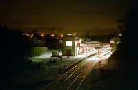 A snowy evening sees a southbound 158 at Gleneagles in 1996.<br><br>[Ewan Crawford //1996]