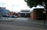 The Wallgate entrance to Wigan North Western viewed from the north.<br><br>[Veronica Clibbery 17/09/2015]