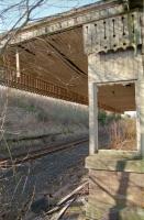 The derelict station building at Newburgh in 1996 looking towards Perth.<br><br>[Ewan Crawford //1996]