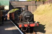 47406 with a demonstration freight at Quorn and Woodhouse.<br><br>[Peter Todd 02/10/2015]