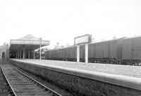 Looking back towards the buffer stops at Peterhead on 4 July 1951. Waiting with a train in the background is D40 4-4-0 no 62272. <br><br>[G H Robin collection by courtesy of the Mitchell Library, Glasgow 04/07/1951]