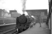 BR Clan Pacific 72008 <I>Clan MacLeod</I> about to leave Carlisle for Aberdeen in June 1964.<br><br>[John Robin 27/06/1964]