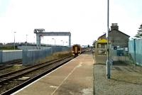 The 1038 ex-Inverness arriving at Georgemas Junction on 14 October 2015.<br><br>[Andy Furnevel 14/10/2015]