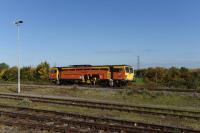 A Colas Permanent Way Tamper heading east past Didcot on 8th October 2015. This movement was probably in association with a large engineering possession in the Southampton area that generated other trains through Didcot on this date. <br><br>[Peter Todd 08/10/2015]