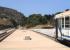 The line between Ile Rousse and Calvi on the island of Corsica operates a local shuttle with one of the older types of rolling stock. This is the view west from Ile Rousse on 9 July.<br><br>[John Thorn 09/07/2015]