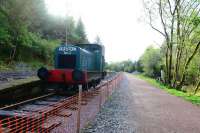 The Invergarry Station Project continues to make progress. Further site clearing has taken place and the foundations for the signal box are in place on the platform. Since my last visit the track has been extended and a Ruston 4W diesel shunter has appeared. [See image 48805]<br><br>[John Gray 23/10/2015]