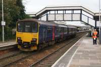 A Penzance to Plymouth stopping service arrives at St Erth on 16 October 2015.<br><br>[John McIntyre 16/10/2015]