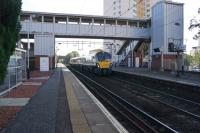 334001 arrives at Dalmuir on the line from Singer on 08 October 2015.<br><br>[John McIntyre 08/10/2015]