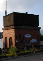 The water tank at Kentallen is located some distance from the former station across the road on the hillside above the A828.<br><br>[Ewan Crawford 10/06/2013]