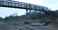 Footbridge over the west end of Kirkland Yard where the yard lines met the Leven Railway. The view looks east in 2008 and the bridge is somewhat past its best.<br><br>[Ewan Crawford 04/01/2008]