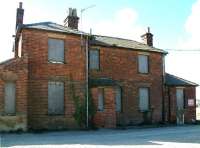 The former M&GN station at Gedney, Lincolnshire, in September 2002. The  station lost its passenger service in 1959, with the line between Spalding and Sutton Bridge closing completely in 1965. [Ref query 31273]<br><br>[Ian Dinmore 23/09/2002]