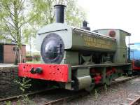 Gibb & Hogg 0-4-0ST no 16 of 1898 in the yard at Summerlee Heritage Museum, Coatbridge, in August 2006. Based at the Victoria Engine Works in nearby Airdrie, the firm of founders and engineers closed in 1912. No 16 is the last surviving example of the locomotives built there and ended its operational life at Cardowan Colliery, Stepps, in 1967. On retirement it spent some time on display in Pittencrieff Park, Dunfermline, before being moved to Summerlee. It is now on display within the main hall of the Heritage Centre [see image 21128]. <br><br>[John Furnevel 29/08/2006]