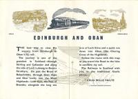 This is the introduction to British Railways' 1960 guidebook to the Edinburgh to Oban, via Stirling, route. The tourist attractions and beautiful scenery of the route were promoted, right to the end.<br><br>[Ewan Crawford Collection //]