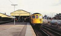 33108 parked up in the Salisbury Station west bay platform 18/01/1983.<br>
<br><br>[Peter Todd 18/01/1983]