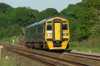 A Northern Rail York to Blackpool service approaches Pleasington in the early evening of 10 June 2015.<br><br>[John McIntyre 10/06/2015]