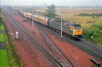 47270 comes off the Deanside branch in 1988. The Paisley line has since been triple tracked and the area between the railway and the M8 developed. The Deanside branch, alas, sees no traffic.<br><br>[Ewan Crawford //1988]